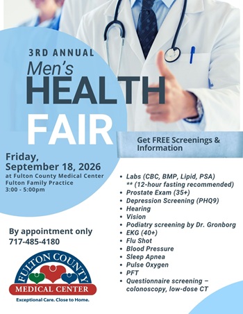 MEN'S FREE SCREENINGS
